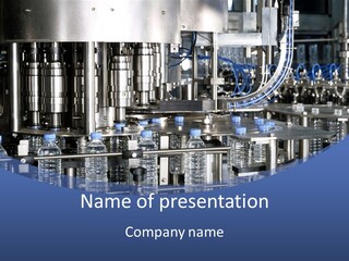 Transportation Bottle Photography PowerPoint Template