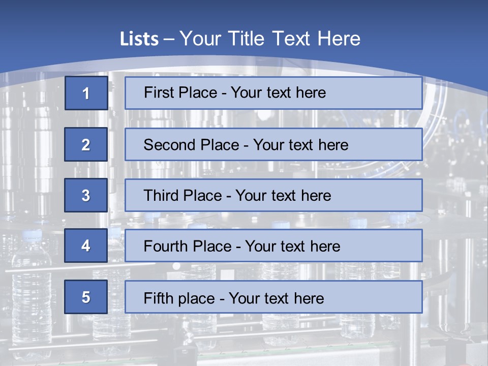 Transportation Bottle Photography PowerPoint Template