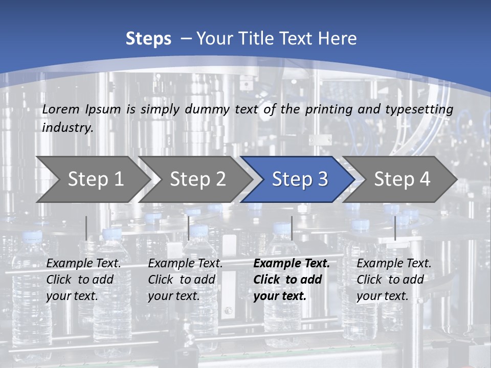 Transportation Bottle Photography PowerPoint Template