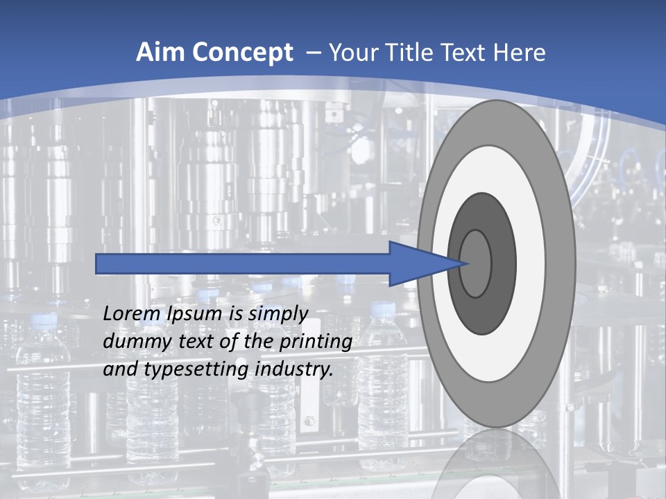 Transportation Bottle Photography PowerPoint Template