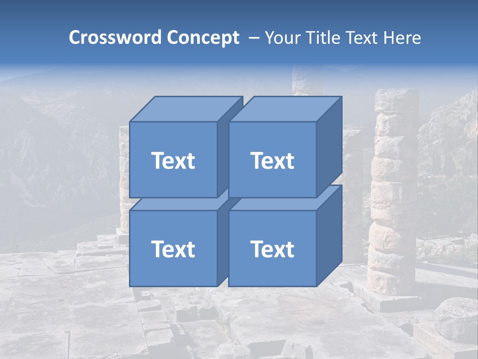 Rocky Site Monument PowerPoint Template