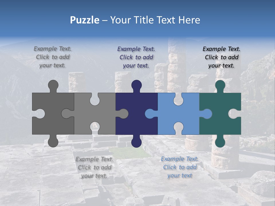 Rocky Site Monument PowerPoint Template