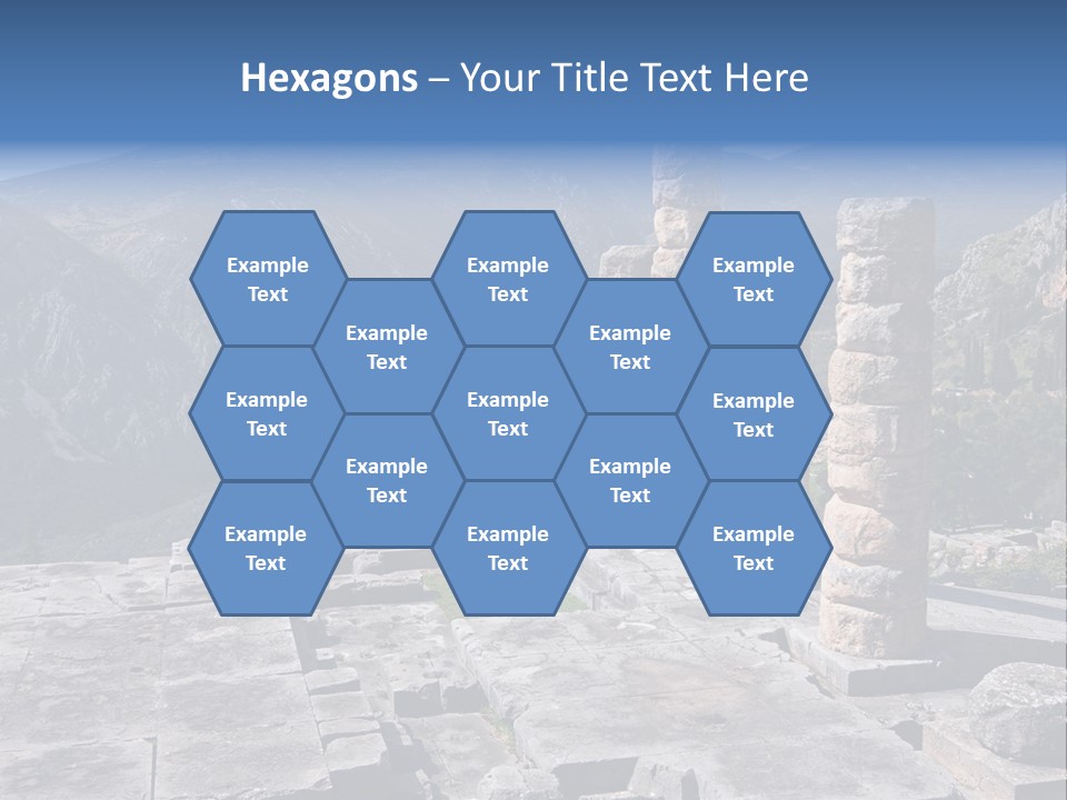 Rocky Site Monument PowerPoint Template