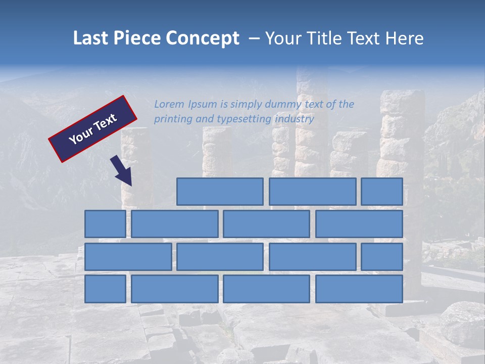 Rocky Site Monument PowerPoint Template