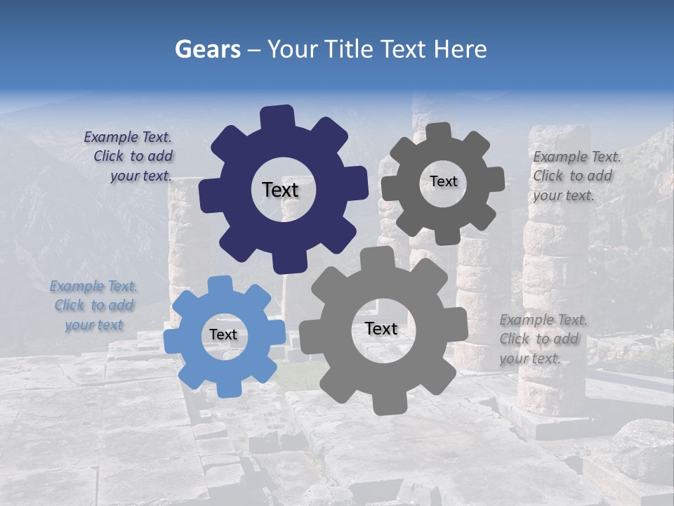 Rocky Site Monument PowerPoint Template