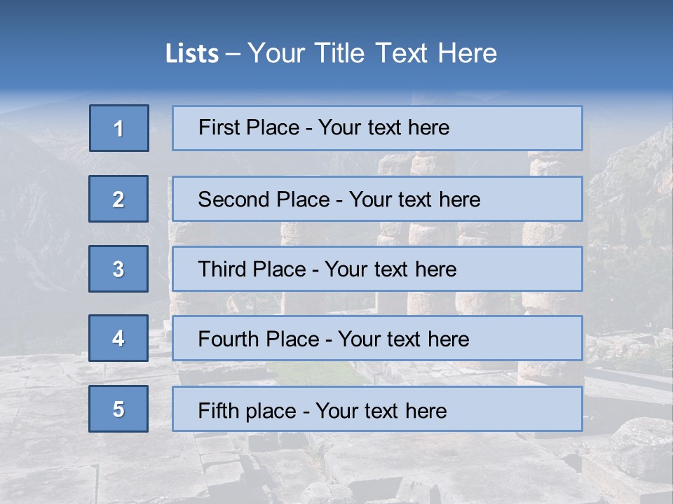 Rocky Site Monument PowerPoint Template