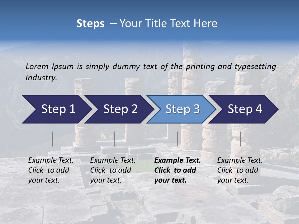 Rocky Site Monument PowerPoint Template