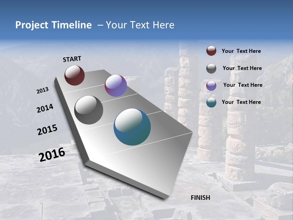 Rocky Site Monument PowerPoint Template