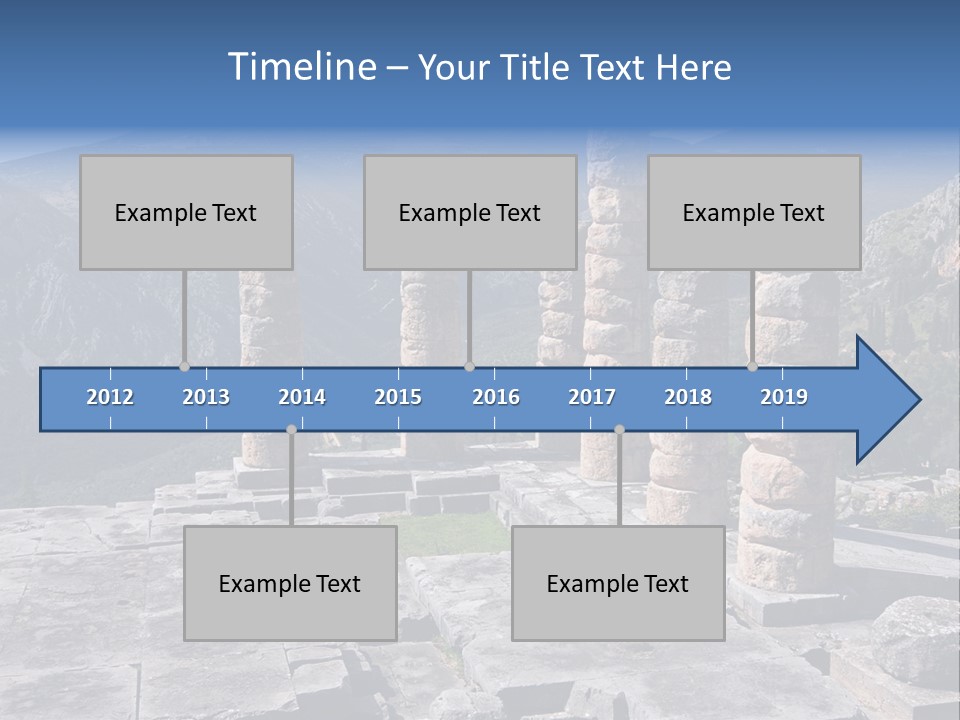 Rocky Site Monument PowerPoint Template