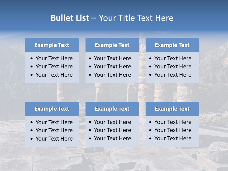 Rocky Site Monument PowerPoint Template