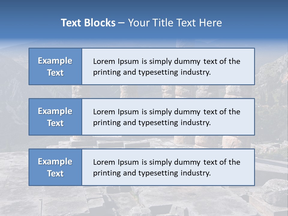 Rocky Site Monument PowerPoint Template
