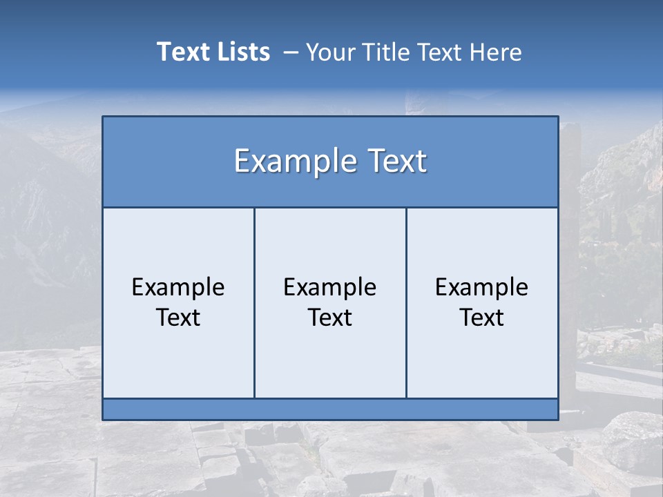 Rocky Site Monument PowerPoint Template