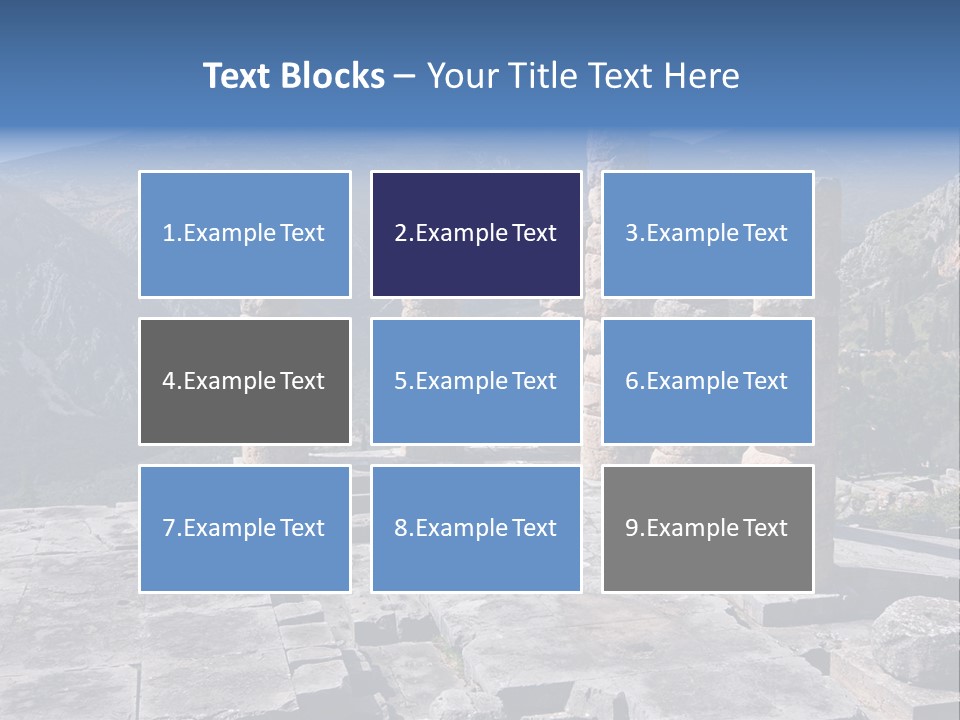 Rocky Site Monument PowerPoint Template