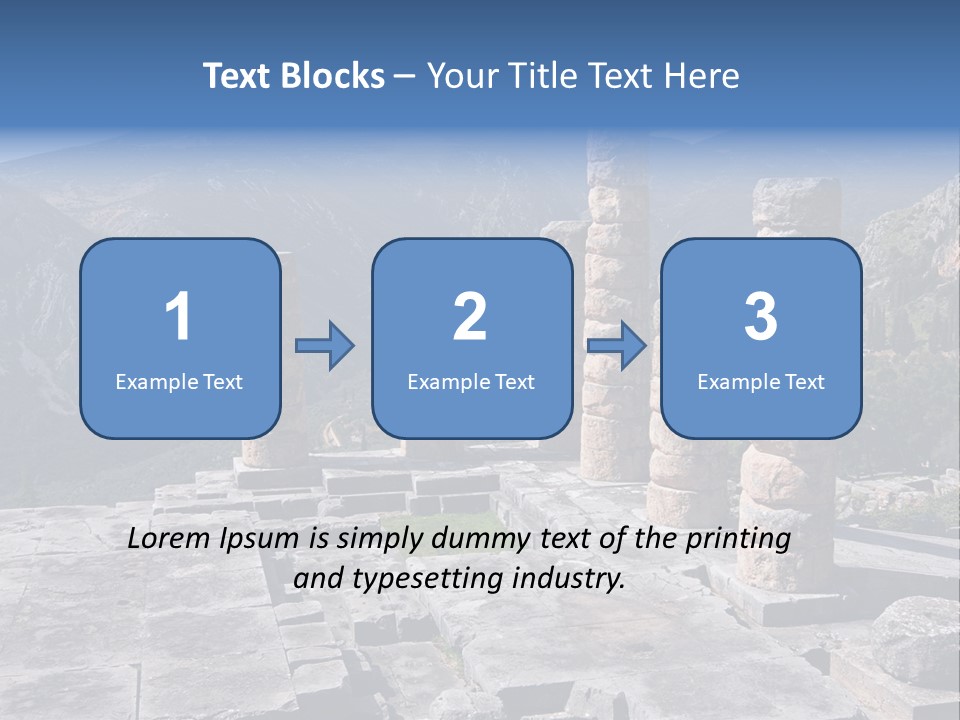 Rocky Site Monument PowerPoint Template