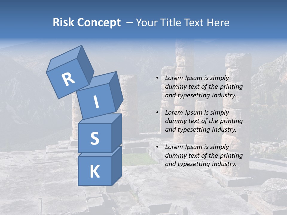 Rocky Site Monument PowerPoint Template