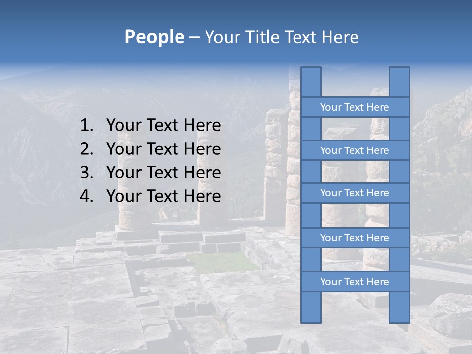 Rocky Site Monument PowerPoint Template