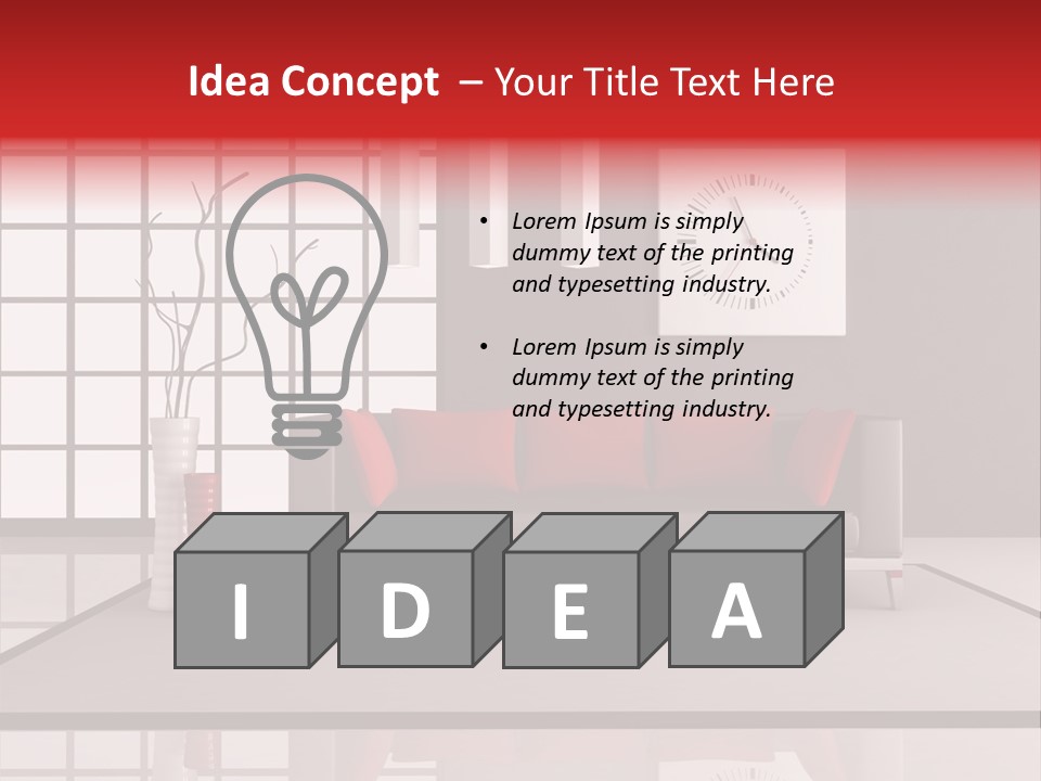 Relax Home Lounge PowerPoint Template