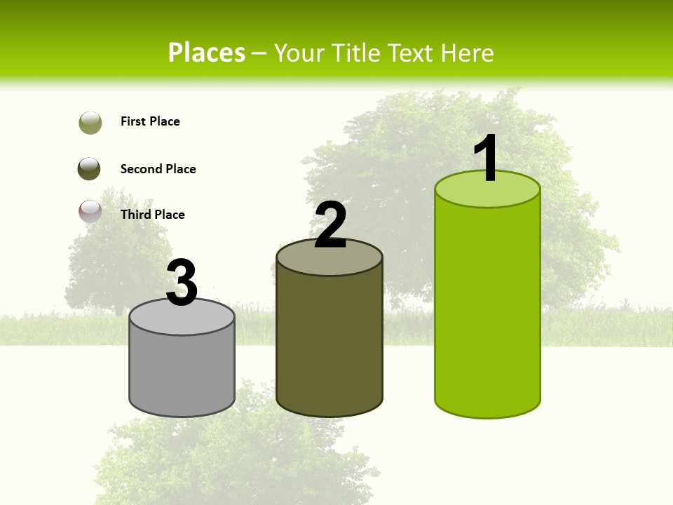 Isolated Leafy Summer PowerPoint Template