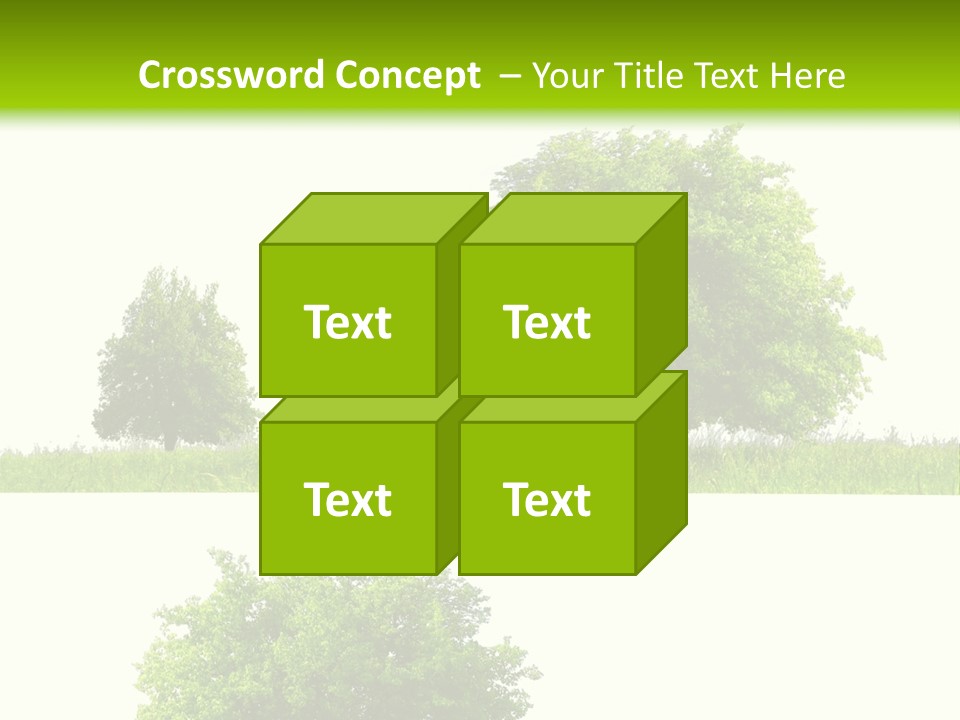 Isolated Leafy Summer PowerPoint Template