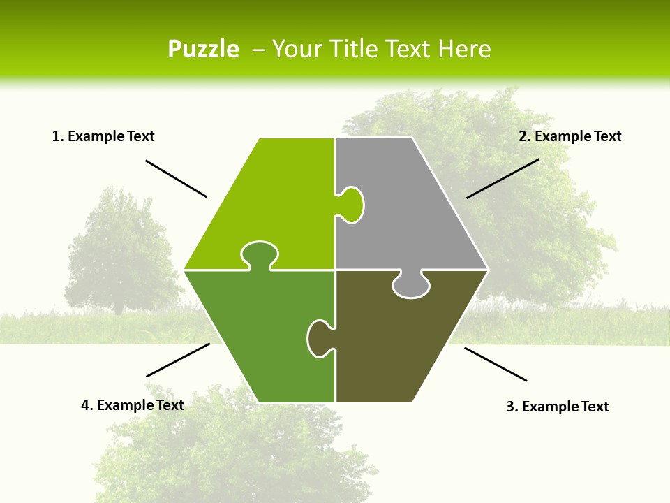 Isolated Leafy Summer PowerPoint Template