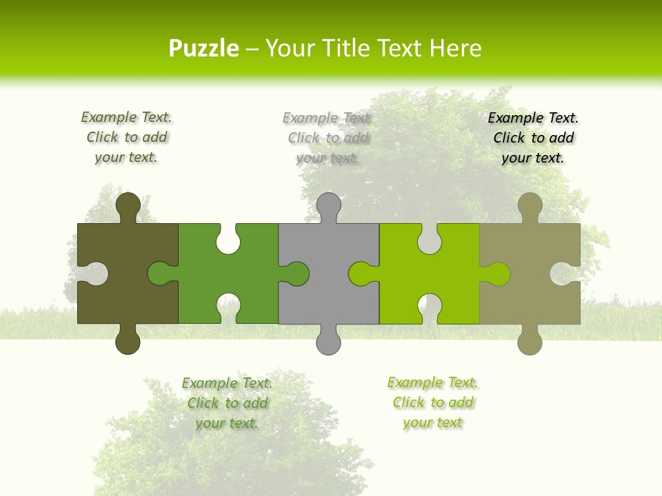 Isolated Leafy Summer PowerPoint Template