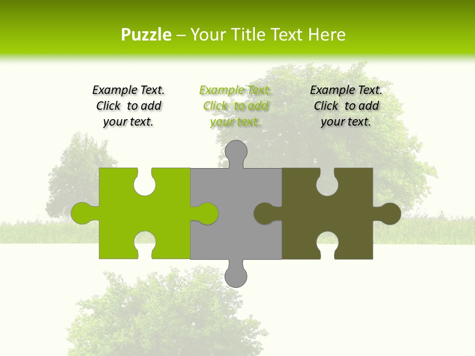 Isolated Leafy Summer PowerPoint Template