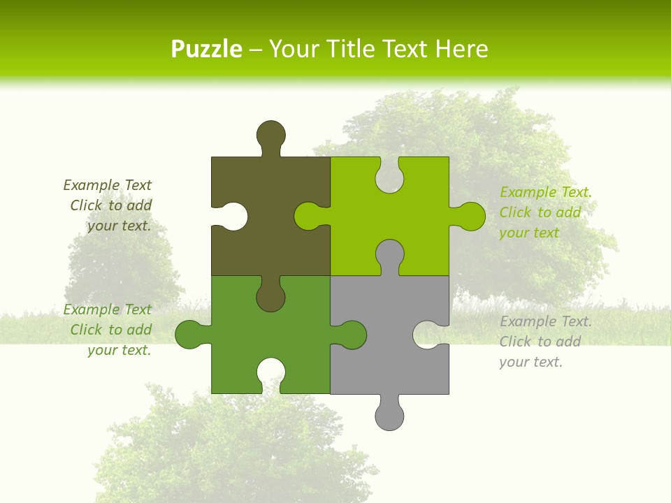 Isolated Leafy Summer PowerPoint Template