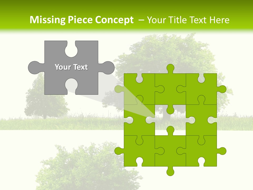 Isolated Leafy Summer PowerPoint Template