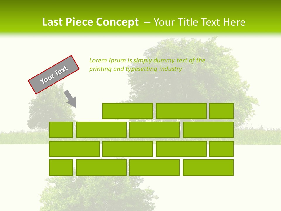 Isolated Leafy Summer PowerPoint Template