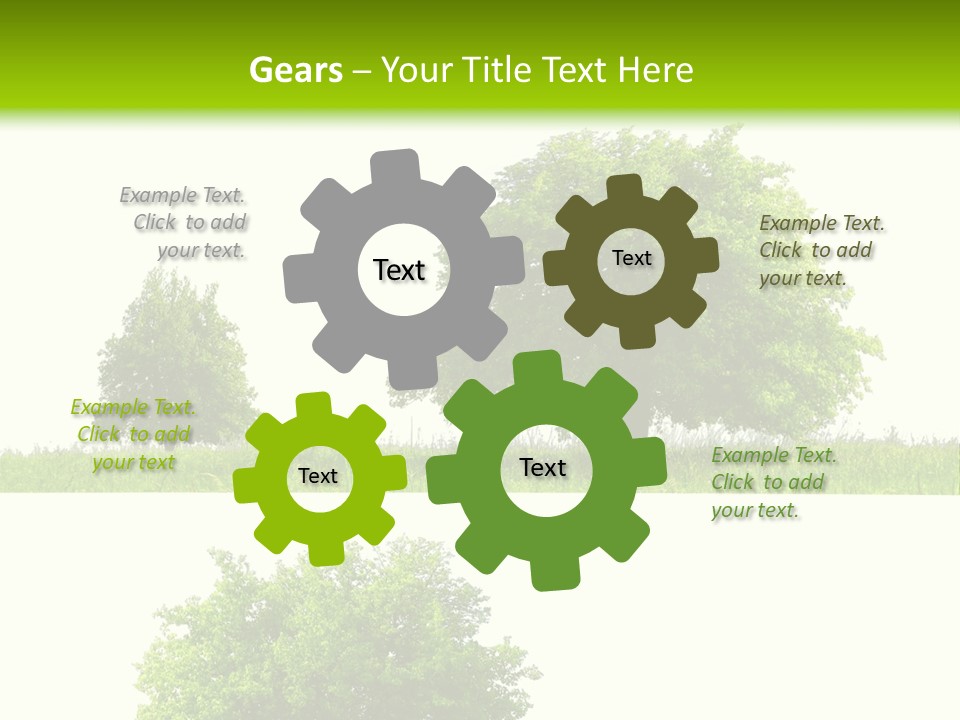 Isolated Leafy Summer PowerPoint Template