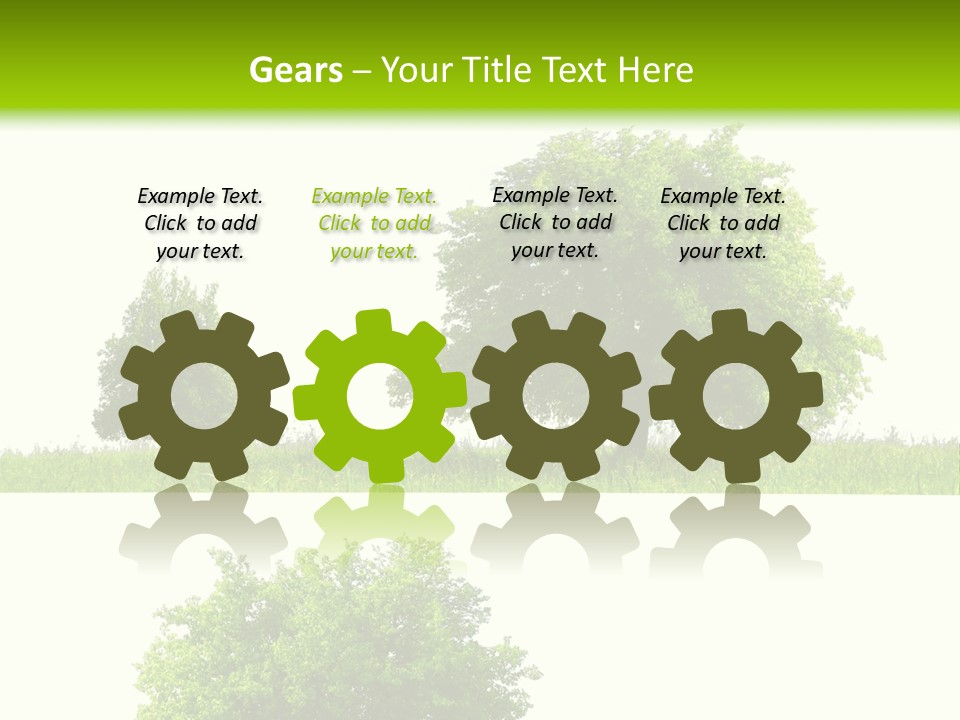 Isolated Leafy Summer PowerPoint Template
