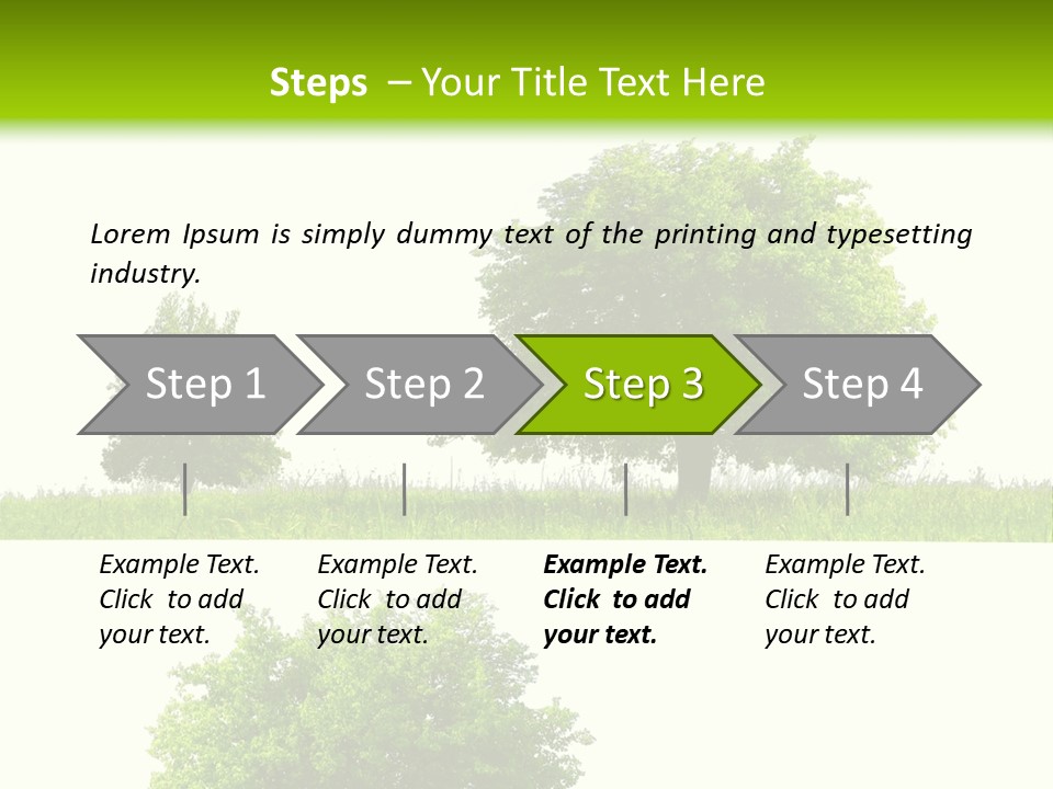 Isolated Leafy Summer PowerPoint Template