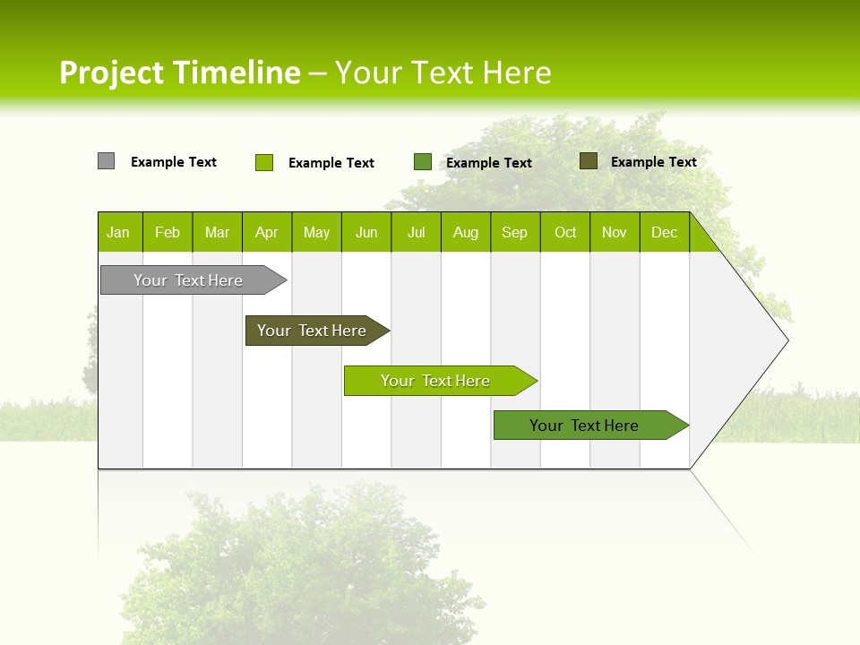 Isolated Leafy Summer PowerPoint Template