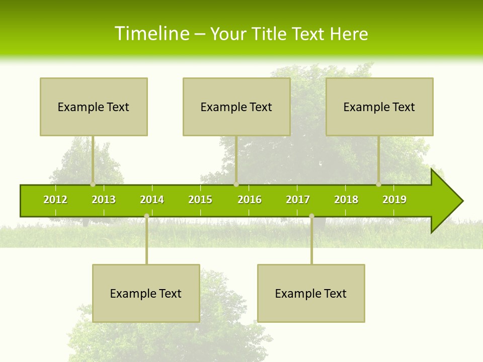 Isolated Leafy Summer PowerPoint Template