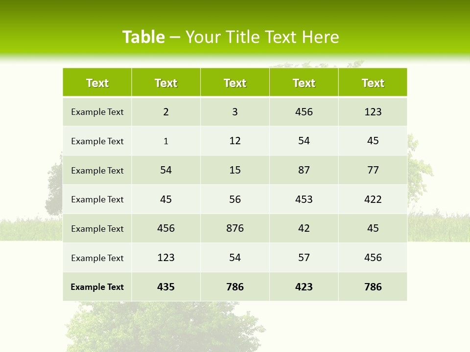 Isolated Leafy Summer PowerPoint Template