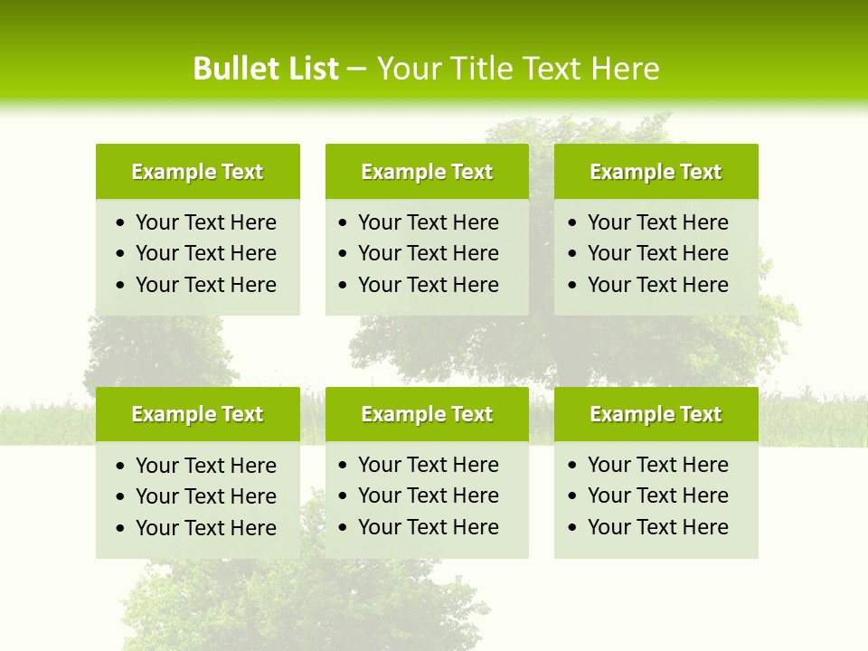 Isolated Leafy Summer PowerPoint Template