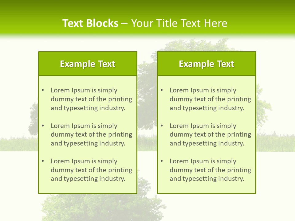 Isolated Leafy Summer PowerPoint Template