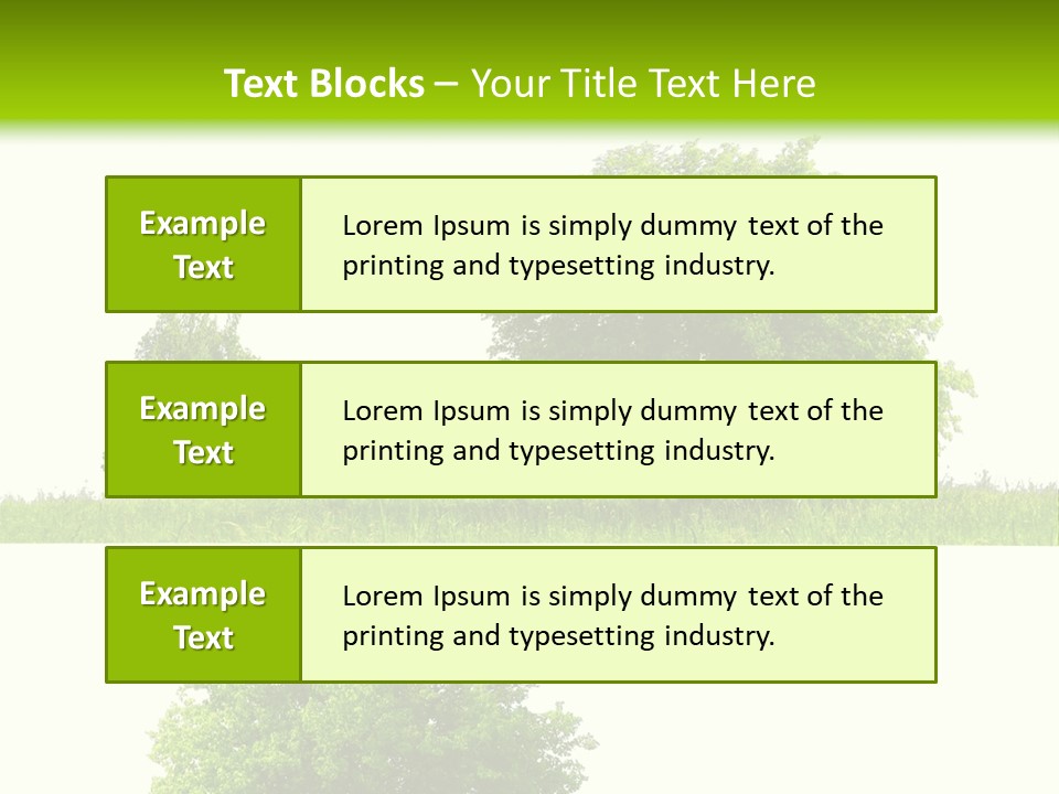 Isolated Leafy Summer PowerPoint Template