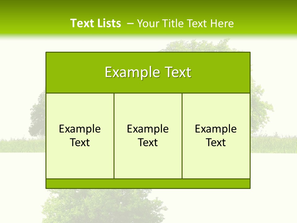 Isolated Leafy Summer PowerPoint Template
