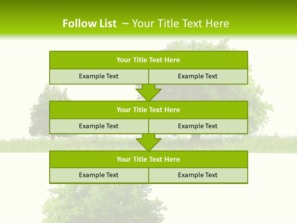 Isolated Leafy Summer PowerPoint Template