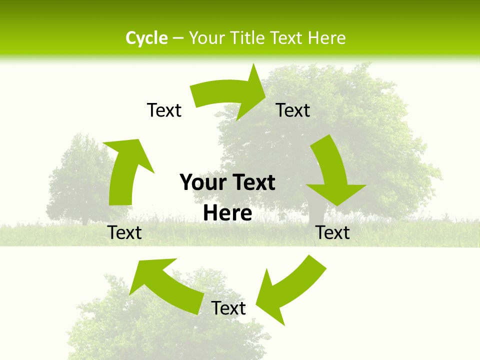 Isolated Leafy Summer PowerPoint Template