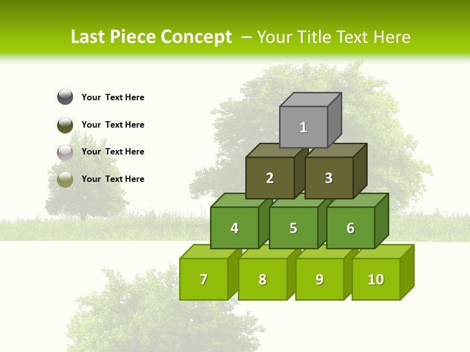 Isolated Leafy Summer PowerPoint Template