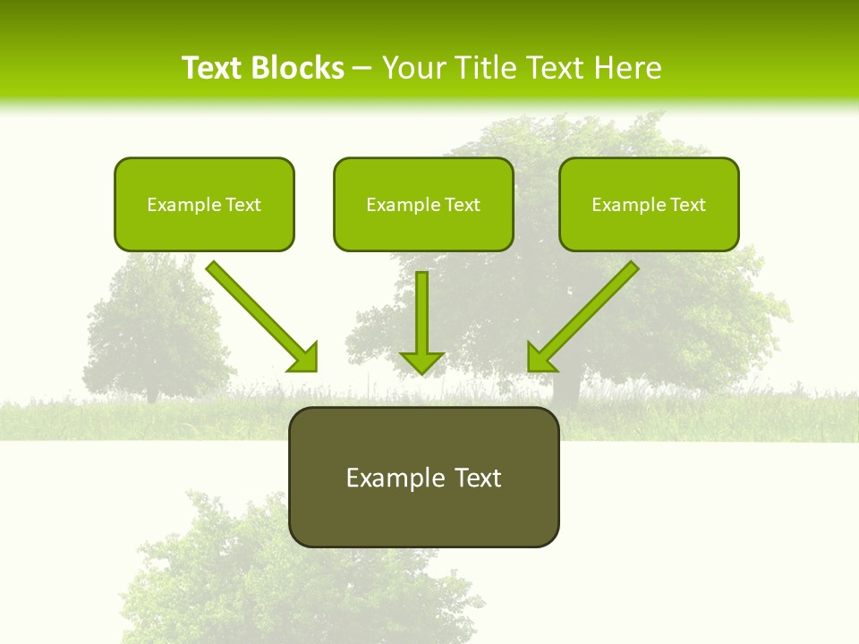 Isolated Leafy Summer PowerPoint Template