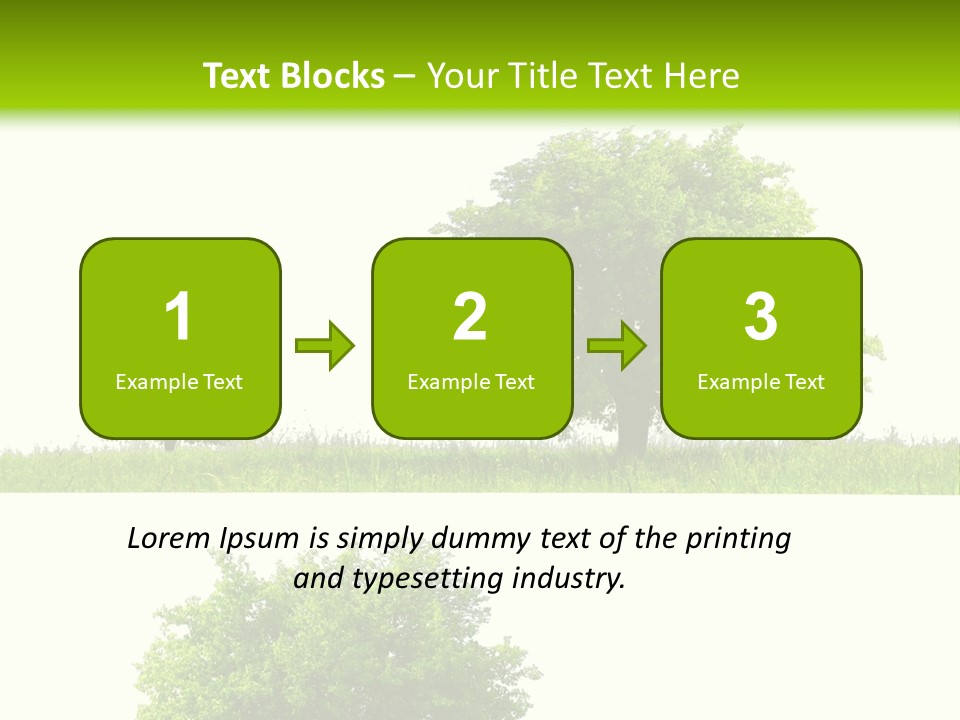 Isolated Leafy Summer PowerPoint Template
