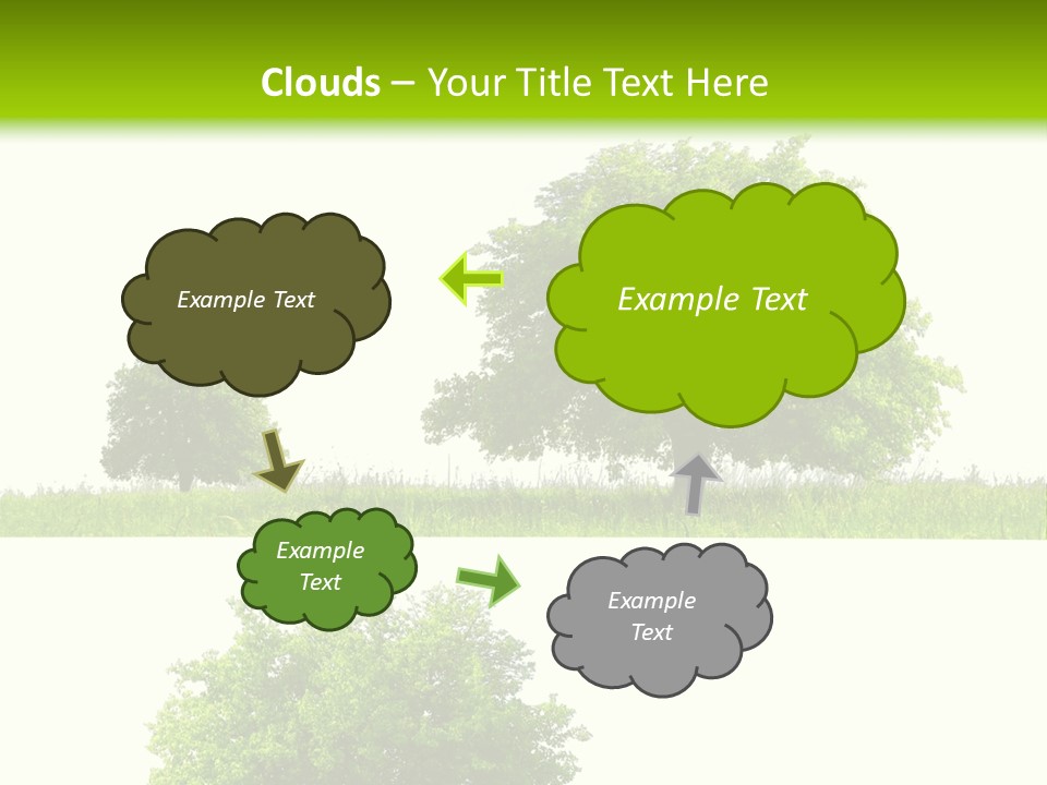 Isolated Leafy Summer PowerPoint Template