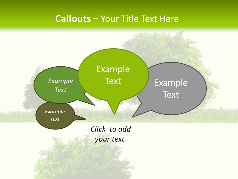 Isolated Leafy Summer PowerPoint Template