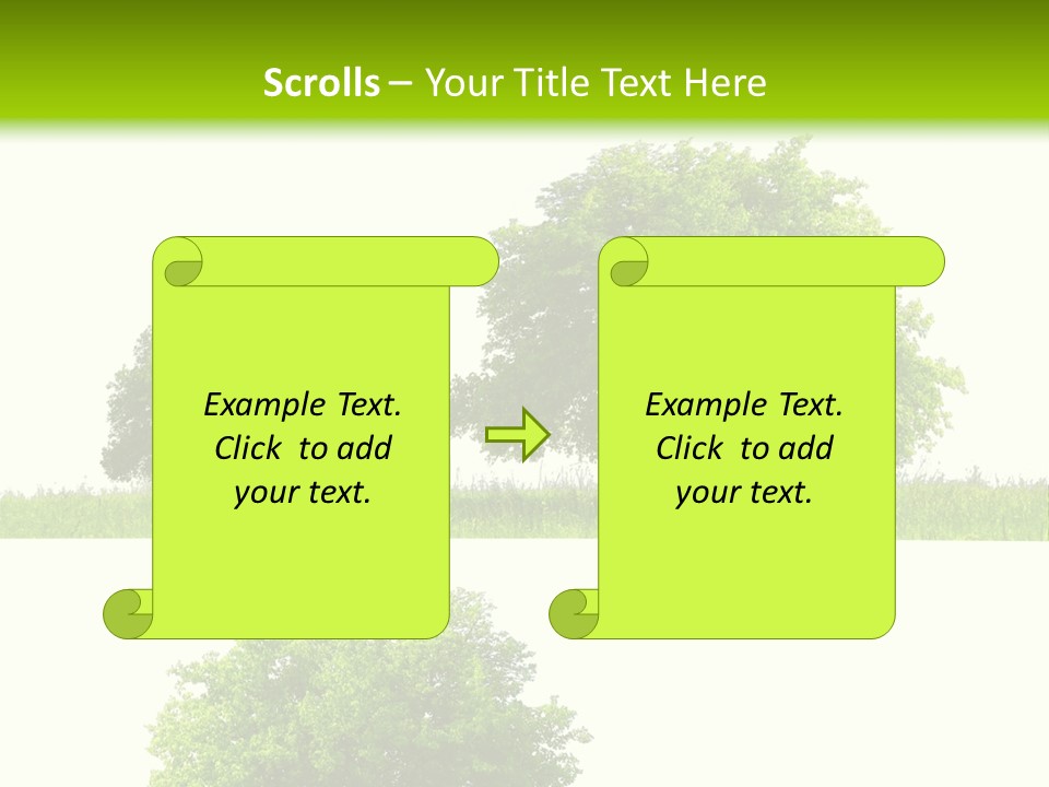 Isolated Leafy Summer PowerPoint Template