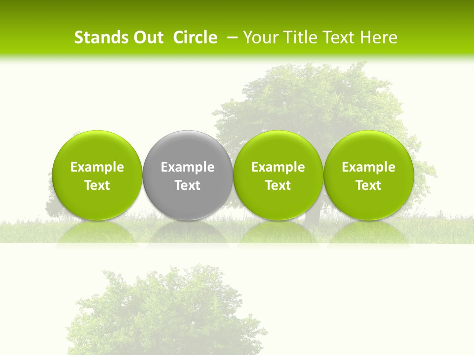 Isolated Leafy Summer PowerPoint Template