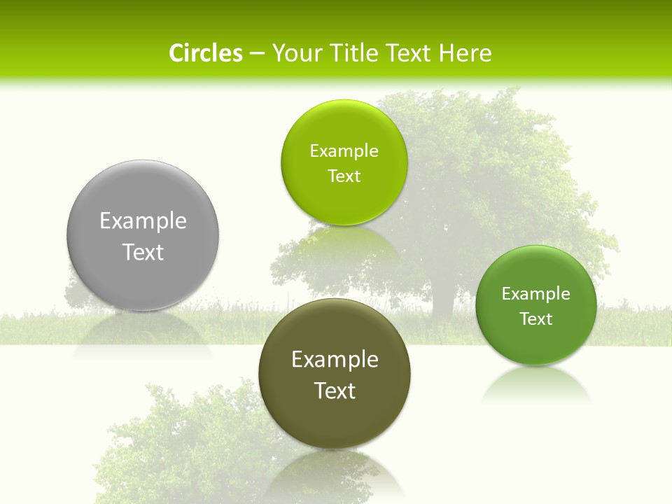 Isolated Leafy Summer PowerPoint Template