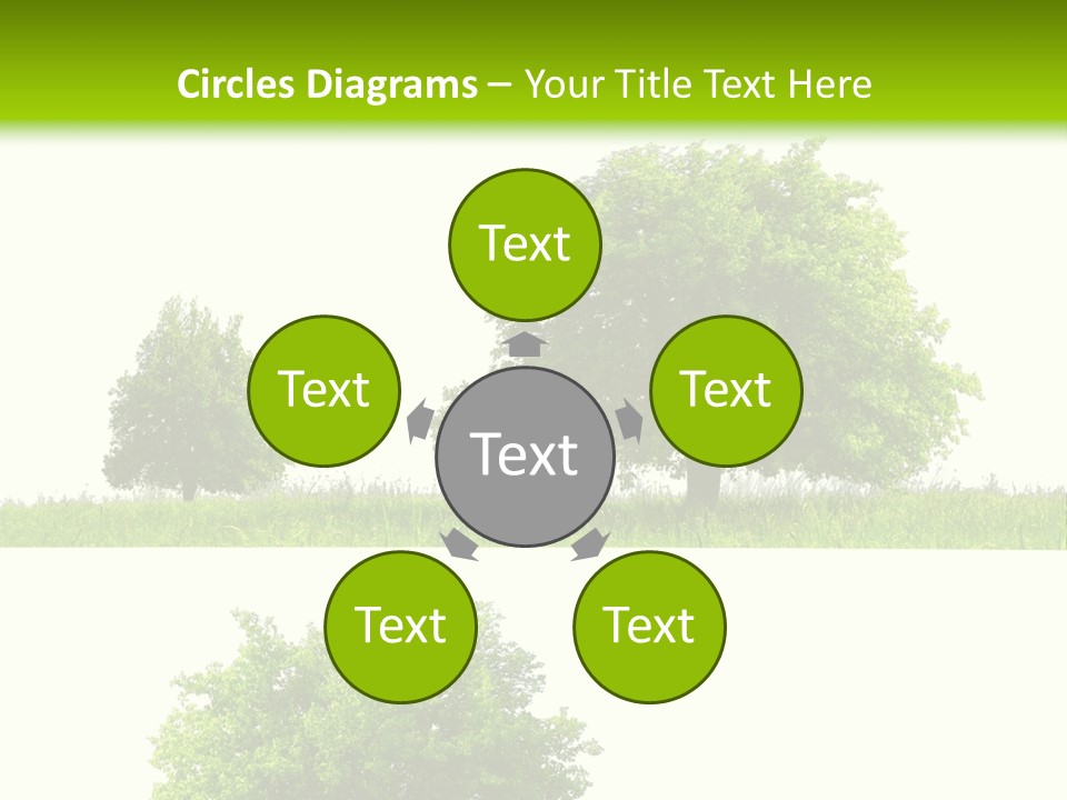 Isolated Leafy Summer PowerPoint Template